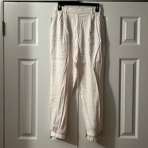 Express white linen pants